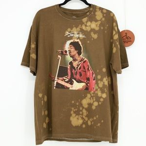 JIMI HENDRIX‎ Bleach Crewneck T-Shirt